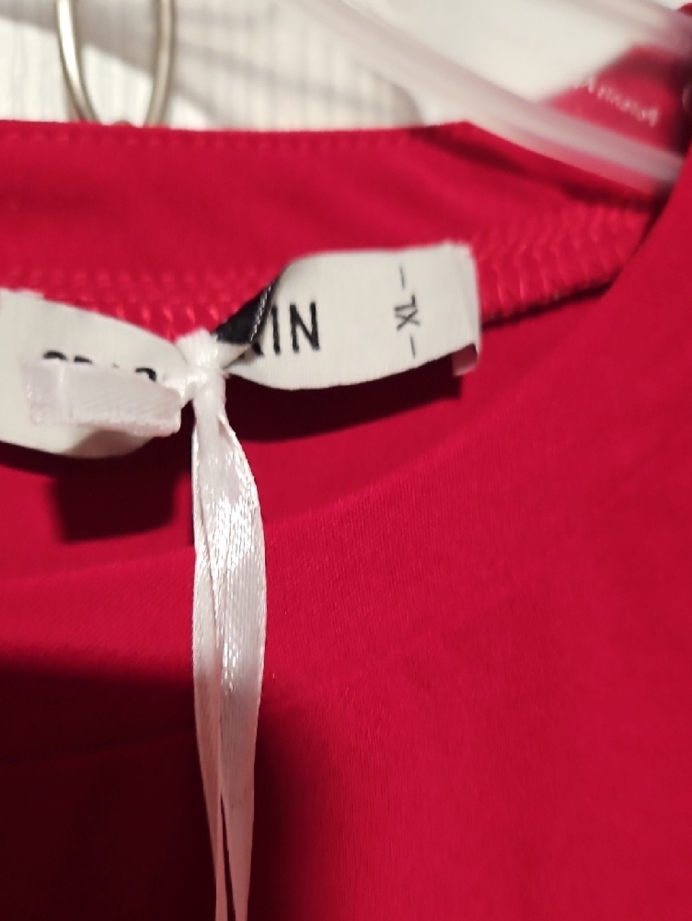 Grace Karin Red Lace-Striped Long Sleeve Blouse - Picture 3 of 5
